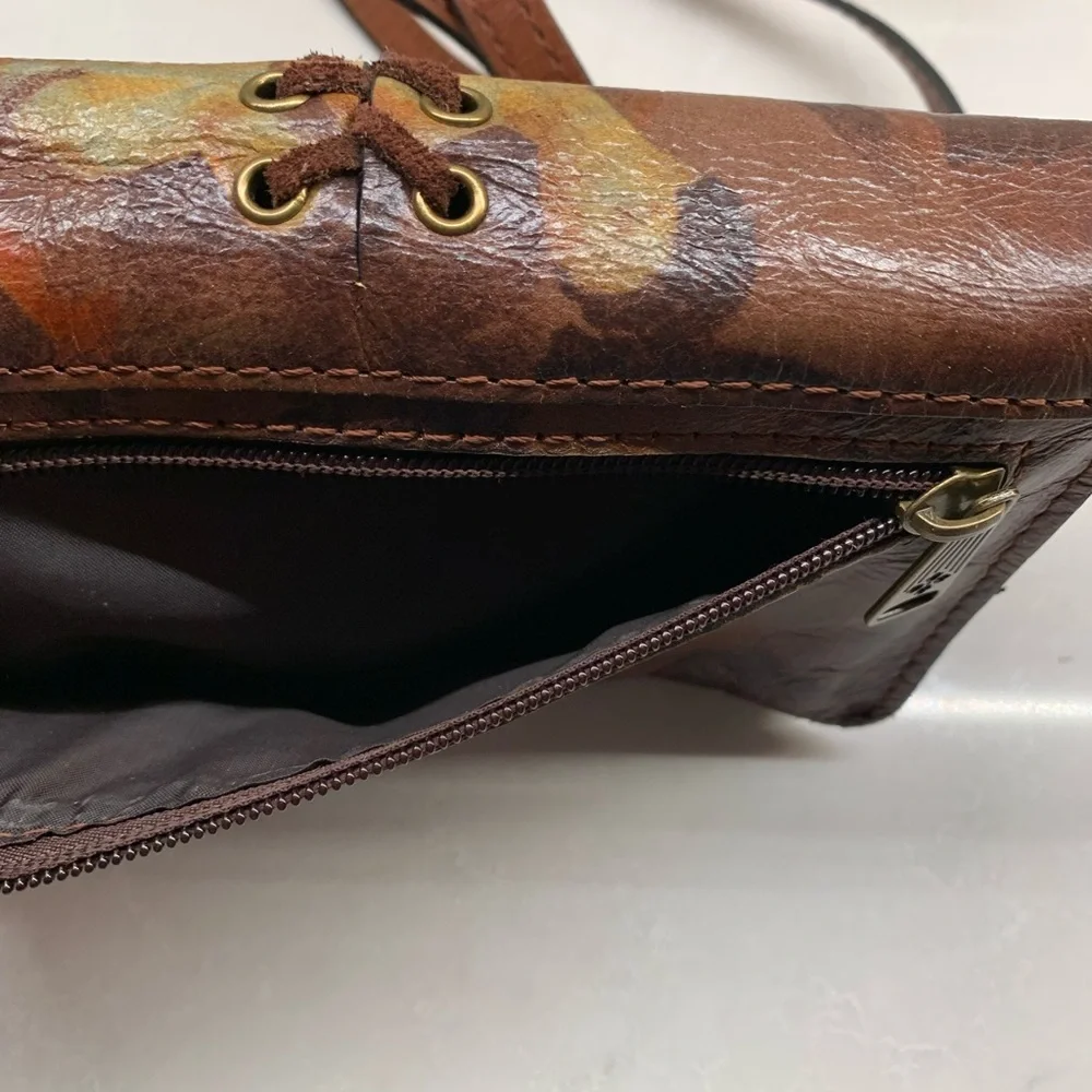 RARE Patricia Nash Hand Painted Women Mini Lace Leather Crossbody Bag​ - Picture 10 of 13